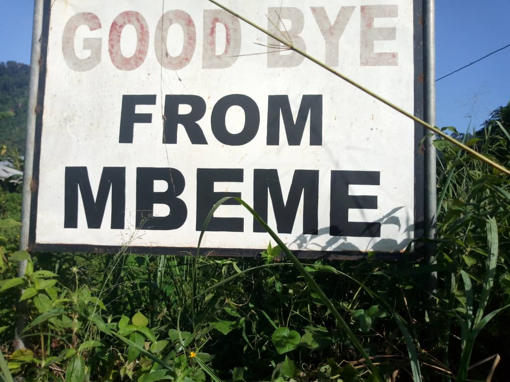 Goodbye from Mbeme