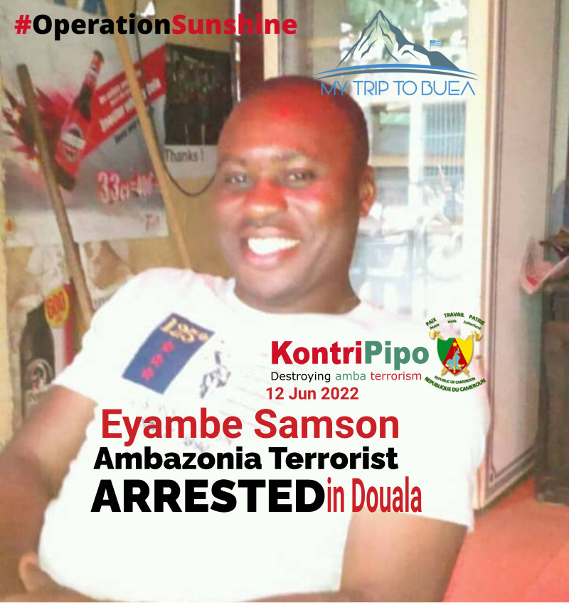 Eyambe Samson amba terrorists from Marumba Arrested in Douala 10 Jun 2022