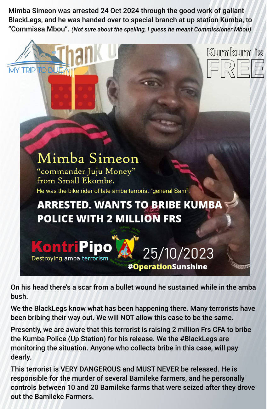 Mimba Simeon Juju Money Small Ekombe Arrested 24 Oct 2023