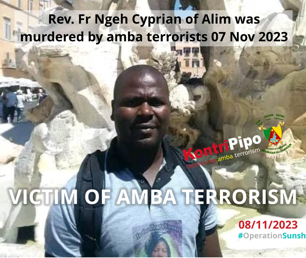 Rev. Fr Ngeh Cyprian of Alim that was murdered by amba terrorists 07 Nov 2023
