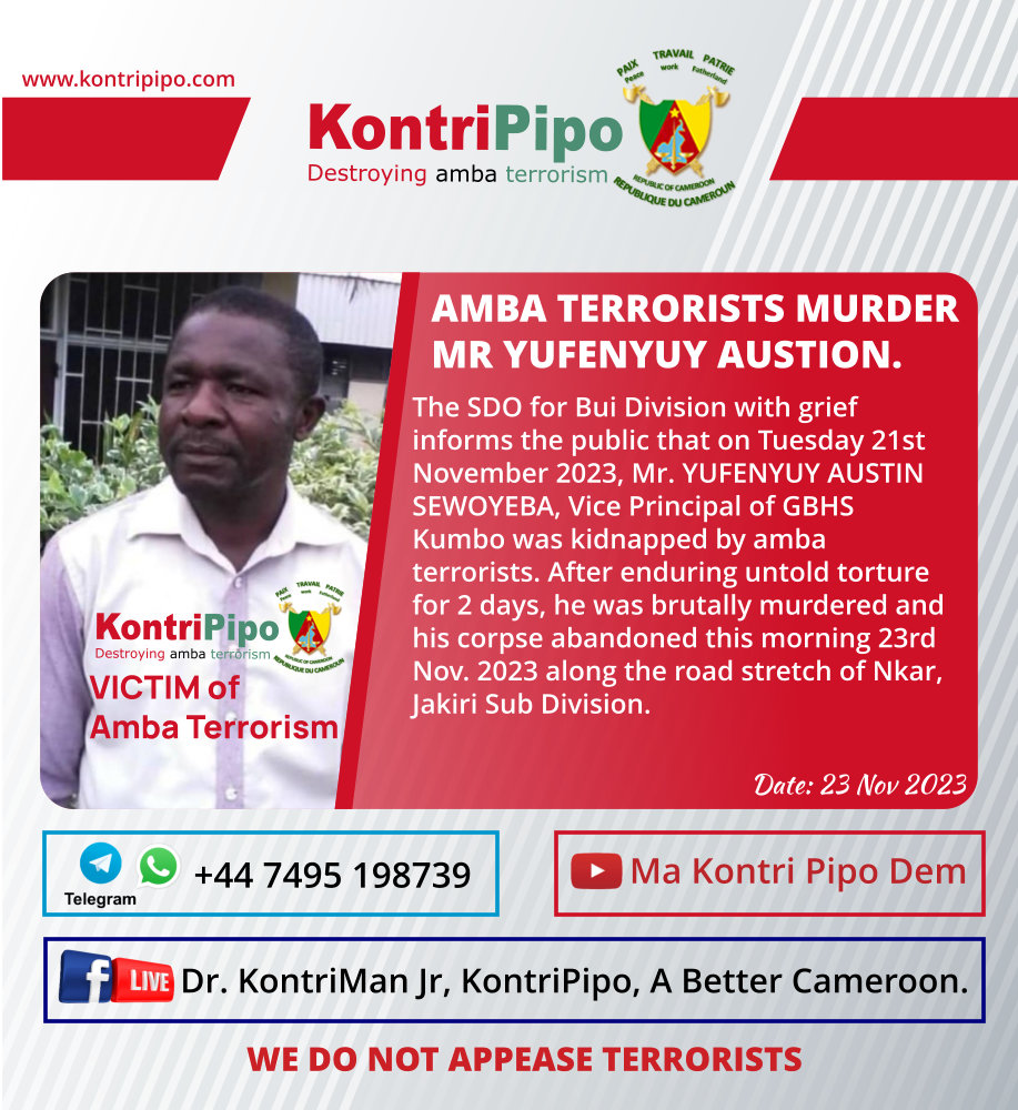Victim of amba terrorism MR YUFENYUY AUSTION