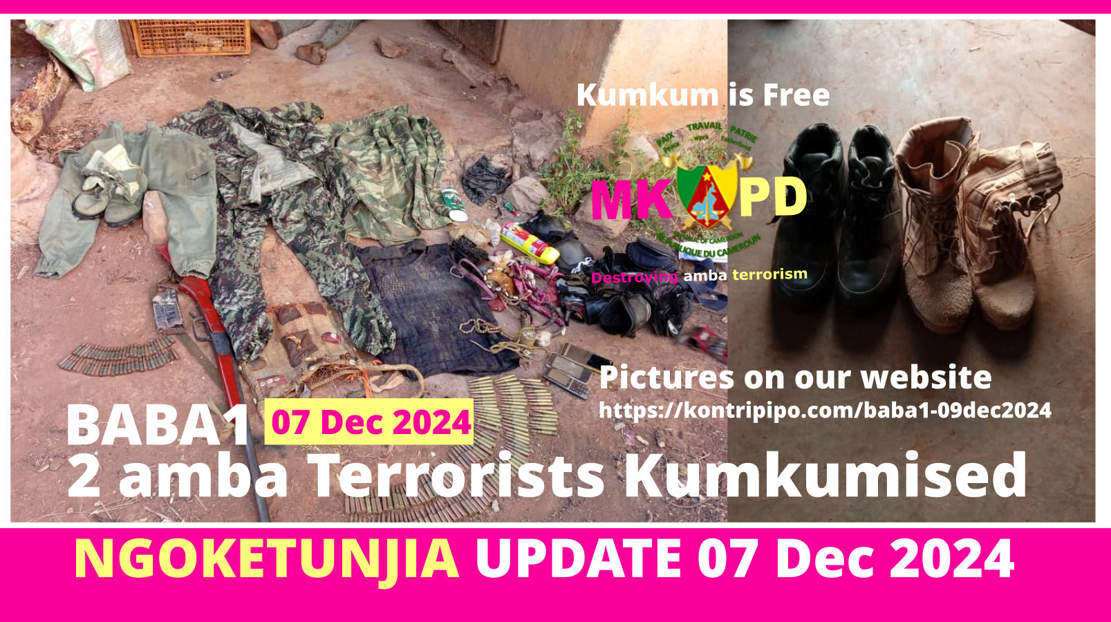 2 amba terrorists kumkumised 09 Dec 2024