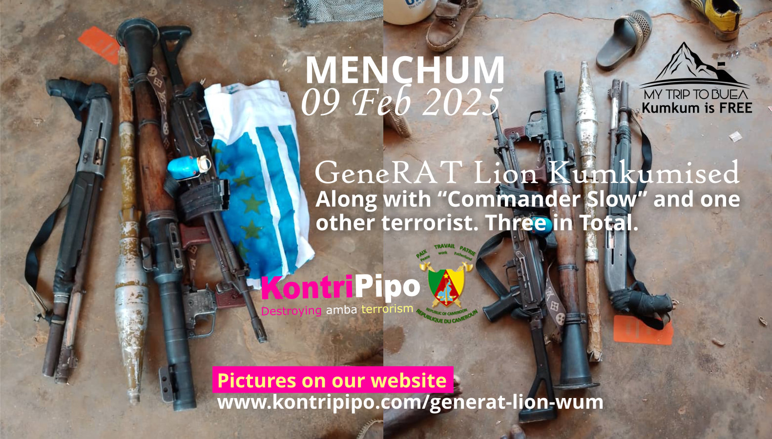 GeneRAT Lion and two others Kumkumised in Wum, 09 Feb 2025