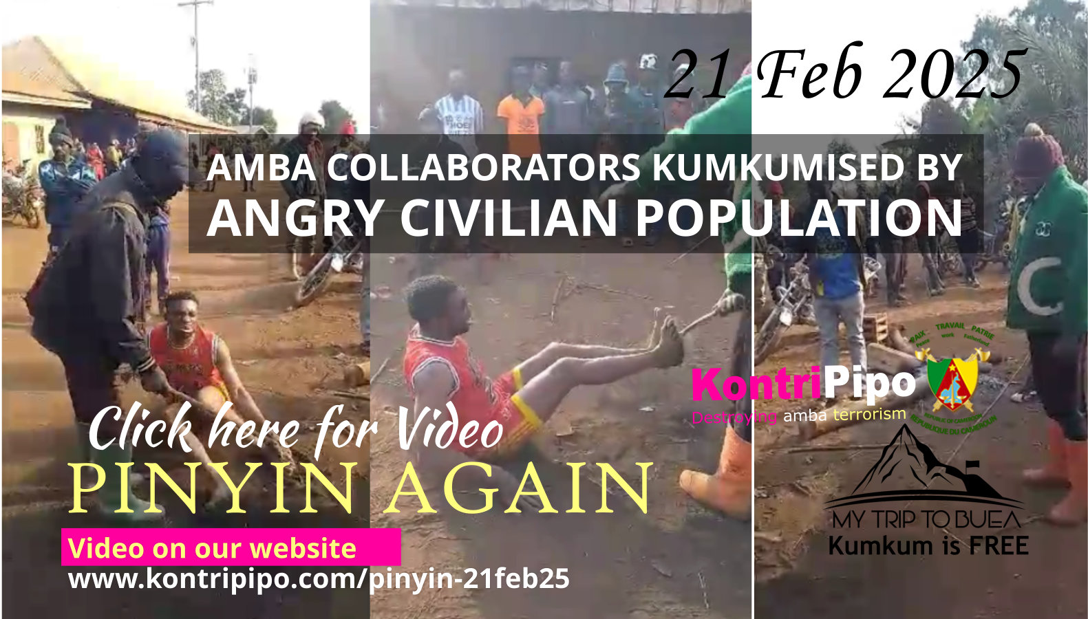 Pinyin again angry civilians capture amba collaborator and beat very well